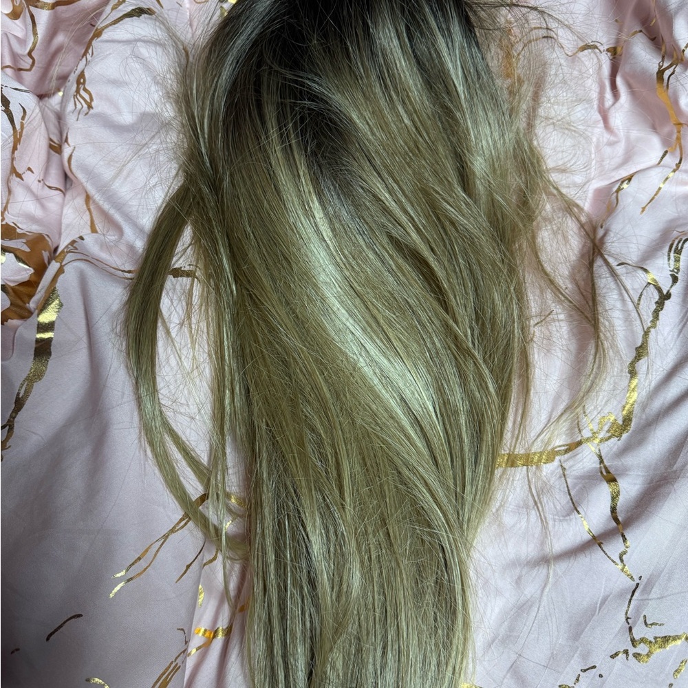 Long Natural blonde/brown sit in Hair Extension for Women with clip